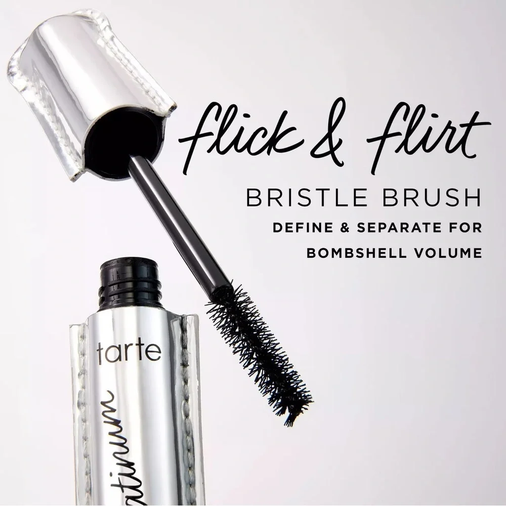 Tarte Lights, Camera, Lashes Platinum Volumizing Mascara Full Size Black NIB - Picture 5 of 6